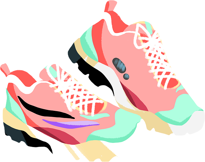 运动鞋与运动服 手绘素材的艺术与设计